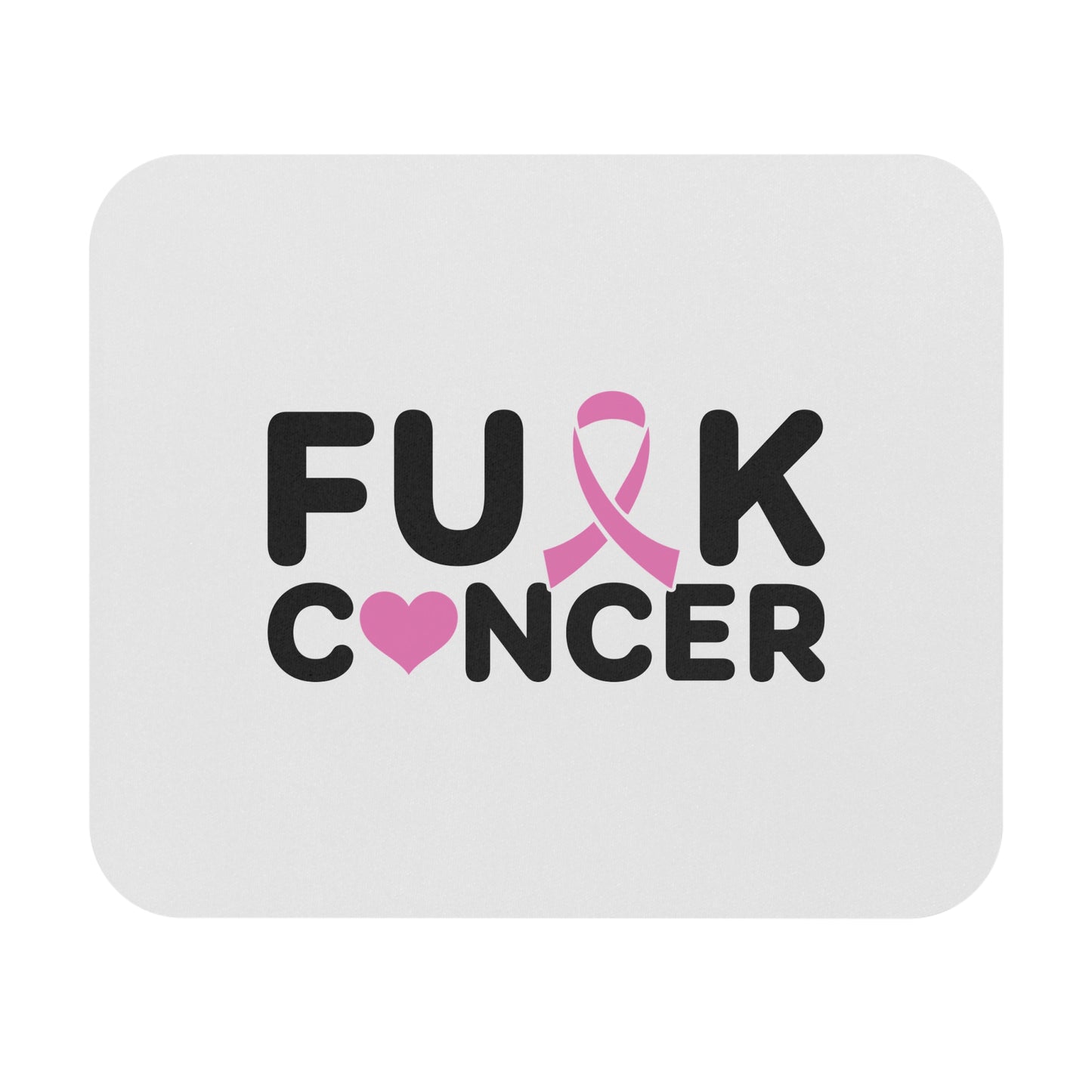 F#CK Cancer, Empowering Mouse Pad, Support Cancer Awareness, Gift for Fighters & Survivors, Desk Accessory, Home Office Decor, Inspirational Item