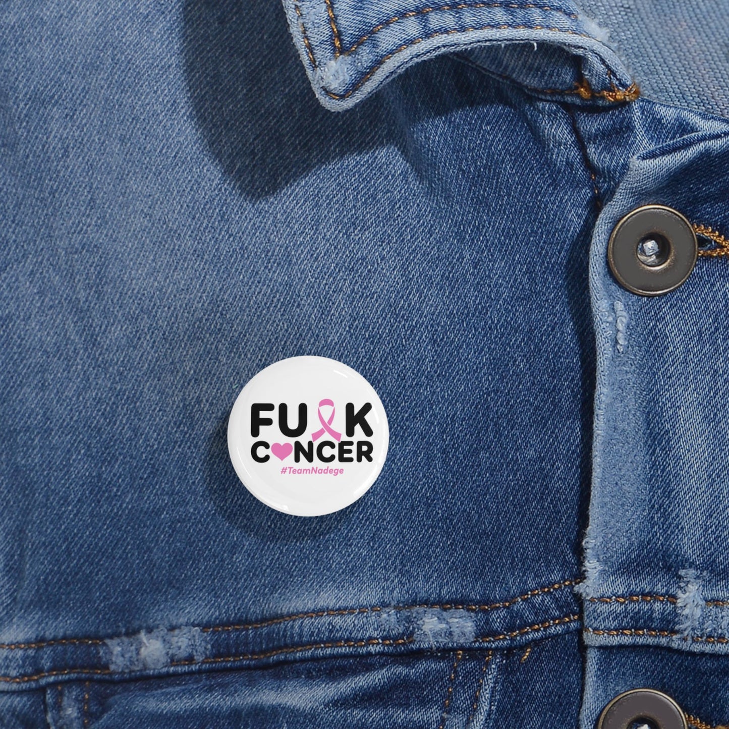 Empowering Round Pins, Cancer Awareness Badge, Supportive Gifts for Fighters, Pinback Buttons, Motivational Accessories